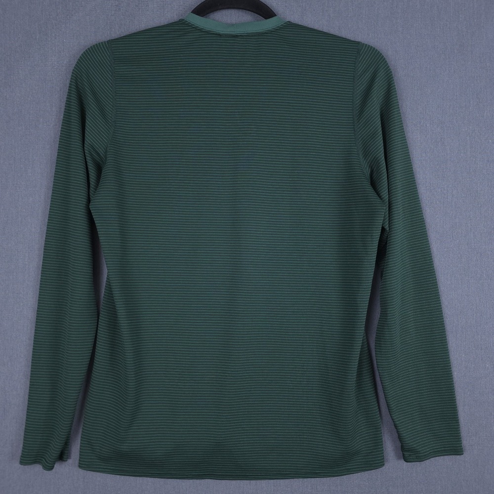 Patagonia Capilene 2 Lightweight Baselayer Mens XL Green Striped Polartec Crew - Picture 7 of 8